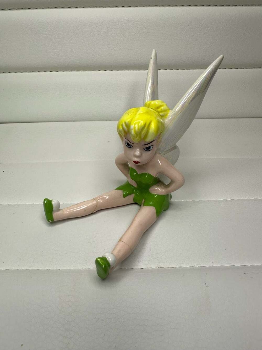 Vintage Disney Tinker Bell Sitting Ceramic Figurine